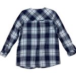 J‎ Jill Denim Plaid Button Front Shirt Small Petite Blue White Long Sleeve Size undefined Photo 1