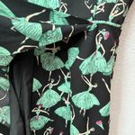 Sidecca Women's Sleeveless Dress L Black Green Ballerina Print V Photo 7