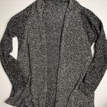 Eileen Fisher  Open Cardigan Pure Cotton Knit‎ Black & White Marled Size medium Photo 0