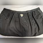 Cache Vintage  Button Up Leather Pencil/A-Line Skirt W2 Black Photo 2