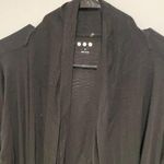 Three Dots  long black cardigan size medium Photo 5