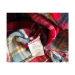 Altar'd State Red Gold Plaid Button Down Hi Low Shirt Women Size Medium Western Photo 3