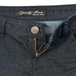 Celebrity Pink JR SZ 3 Skinny Jeans Cheetah Print Low-Rise Pocket Dark Wash Blue Photo 2