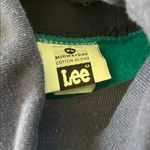 Lee Vintage turtleneck Teal Sweater with embroidered Teddy Bear Design. Photo 3