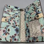 Sakroots Women’s Wallet Slim Bi-Fold Mint Green Longhorn Cow Skull Boho Photo 2