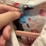 Vintage Floral Cap Sleeve Dress | Women’s Size 10 Red Photo 2