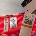 Salt & Cove Juniors Bikini Bottom Hipster Check Floral Pink Yellow Red S Photo 4