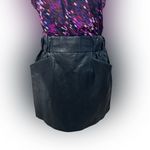 ZARA  Faux Leather Mini Skirt‎ With Side Pockets Size M Photo 4