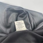 Joie  Black Faux Leather Pants Leggings Cropped Wide Leg Pleather Size Medium Photo 8