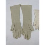 Lot Of 2 VTG Cotton Women's Fashion Gloves Kay Hansen Washable Long Short Photo 1