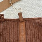 SKIMS Sheer Knit Cami Bodysuit in Bison, Size Small Photo 7