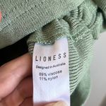 LIONESS  Sage Military Minds Ruched Side Bodycon Mini Dress Photo 4