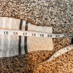 Stitches & Stripes Hooded Knit Sweater Striped Light Gray Blue Casual Size M Photo 5