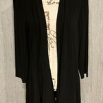 Susan Graver  Black Open Front Cardigan Size XL Photo 0