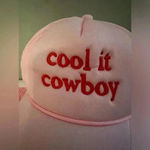 ❤️New❤️Cool It Cowboy trucker hat Pink Photo 4