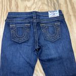 True Religion  Jeans Women 28x34 Straight Leg Low Rise Dark Wash Denim Boho Photo 4