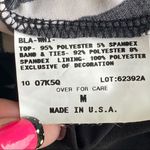 Iz Byer Black & White Belted Tank Top Photo 14