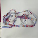 Raisin's  Bikini Top Swim Seashells Bra Tie Top Beach Surf Pool NWT Size Medium Photo 4