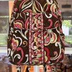 Vera Bradley Quilted Backpack Retired Puccini Vintage Full Zip Adjustable Strap Photo 0
