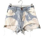 One Teaspoon  Bonita Bleach Distressed Shorts Sz 26‎ Photo 1