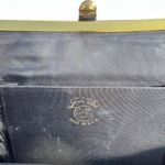 Vintage L and M Clutch Handbag Purse Black and Gold Tone Photo 6