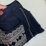 Pull & Bear  Embroidered Black Short. Photo 3