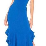 Lovers + Friends Blue Ruffle Formal Dress  Photo 0