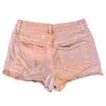 Francesca's 𝅺women’s  Harper Heritage pink cut off shorts Photo 4
