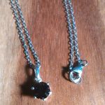 Swarovski Crystal Sterling Silver Pendant Stainless Steel Necklace Photo 3