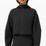 Lululemon  athletica black Hooded oversized cropped Jacket size M/L Photo 0