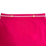 Michael Kors Women's Hot Pink gold MK buttons Mini Skirt Size: Large (NE… Photo 2
