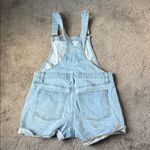 Old Navy  Distressed Denim Shortalls SIZE M Photo 5