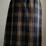 Kasper Plaid Skirt Black Gold Fringe - Size 8 - GUC Photo 3