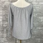 Charlie Paige  Black and White Striped Blouse Photo 2