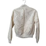 Jason Wu GREY  Jacquard Light Bomber Jacket in White NWOT‎ Sz 4 Photo 2