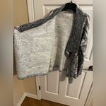 Lou & grey New Cardigan Gray Oversized Open Wool Blend Sweater Size L Photo 6