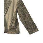 Anthropologie  Womens Jacket Size XL Gray Cream Open Front Shacket Pockets Photo 4