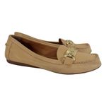 Kate Spade Carson Leather Loafers Beige Tan Flats Driving Shoes Photo 2