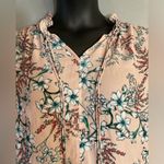Liz Claiborne Career pink floral blouse Photo 3