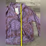 ZARA Paisley double-breasted button top Photo 8