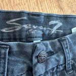 Seven7  EUC Black washed skinny Jegging style jeans distressed knees sz 10 Photo 9