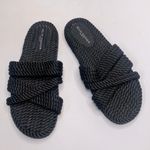 Kelsi Dagger Anthropologie Brooklyn Rope Slide Black Beach Sandals S-011 Sz 11 Photo 0