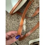 Esprit Vintage 90's  Cross Body Purse - White Pebble Texture with Brown Trim‎ Photo 6