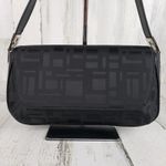 The Limited  Small Black Textured Silver-Tone Hardware Shoulder Bag Women's Purse Photo 1