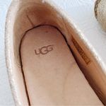 UGG  • Clair Loafer slip on metallic gold leather laser cut perforated moccasin Photo 3