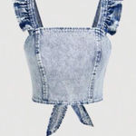 SheIn Blue Denim 100% Cotton Photo 0