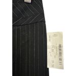 Sunny Leigh  Women's Size 8 Black Pinstripe Pants Flared Metallic Detail Photo 2