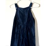 GG 5 Deep Blue Shimmer Tiered Hem Pleated Front Detail Sleeveless Dress Women XS Photo 5