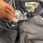 Jovani Purple & Gold Embellished Strapless Dress Photo 5