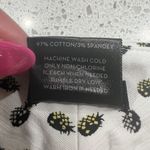 Ann Taylor  Size 6 Signature Slacks Pants Pineapple Print Cream Cropped Mid Rise Photo 3